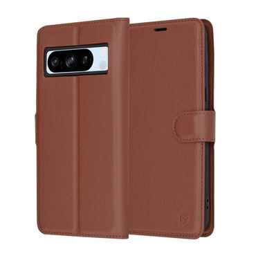 Torbica Techsuit "Leather Folio" za Google Pixel 8 Pro - smeđ
