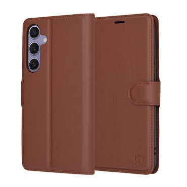 Torbica Techsuit "Leather Folio" za Samsung Galaxy S24 Plus - smeđ