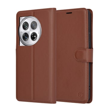 Torbica Techsuit "Leather Folio" za OnePlus 12 - smeđ