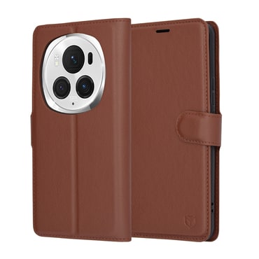 Torbica Techsuit "Leather Folio" za Honor Magic6 Pro - smeđ