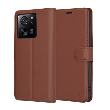Torbica Techsuit "Leather Folio" za Xiaomi 13T / 13T Pro - smeđ