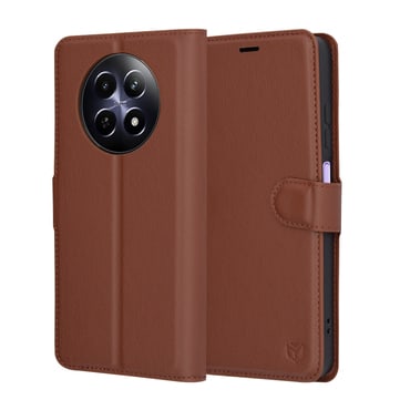 Torbica Techsuit "Leather Folio" za Realme 12x / 12 - smeđ
