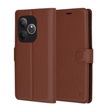 Torbica Techsuit "Leather Folio" za Realme GT 6 / 6T - smeđ