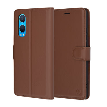 Torbica Techsuit "Leather Folio" za OnePlus Nord CE4 Lite - smeđ