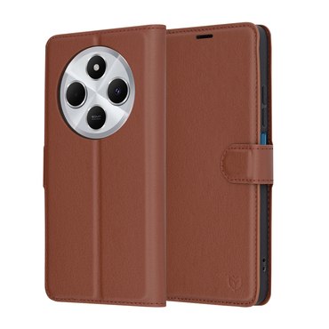 Torbica Techsuit "Leather Folio" za Xiaomi Redmi 14C / Poco C75 - smeđ