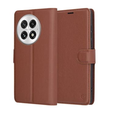 Torbica Techsuit "Leather Folio" za OnePlus 13 - smeđ