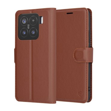 Torbica Techsuit "Leather Folio" za Xiaomi 15 - smeđ
