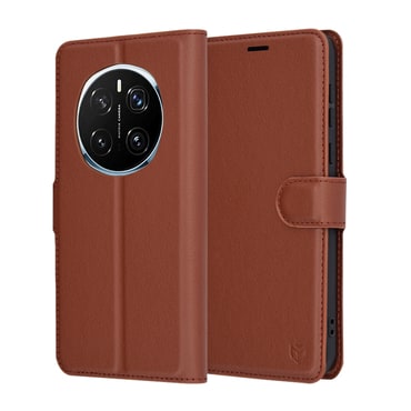 Torbica Techsuit "Leather Folio" za Honor Magic7 Pro - smeđ