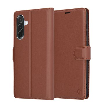 Torbica Techsuit "Leather Folio" za Samsung Galaxy A56 - smeđ