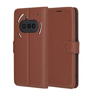 Torbica Techsuit "Leather Folio" za Nothing Phone (3a) - smeđ