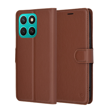 Torbica Techsuit "Leather Folio" za Honor X8c - smeđ