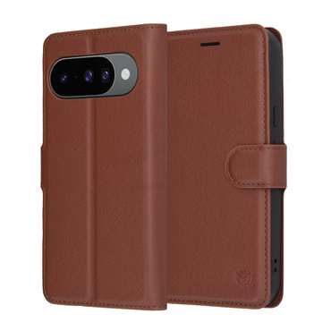 Torbica Techsuit "Leather Folio" za Google Pixel 10 / 10 Pro - smeđ