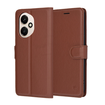 Torbica Techsuit "Leather Folio" za Honor 400 - smeđ