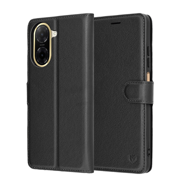 Torbica Techsuit "Leather Folio" za Xiaomi Redmi A5 - crn