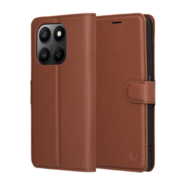 Torbica Techsuit "Leather Folio" za Honor 400 Smart / X7d - smeđ