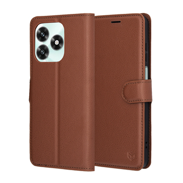 Torbica Techsuit "Leather Folio" za Honor X5c Plus - smeđ
