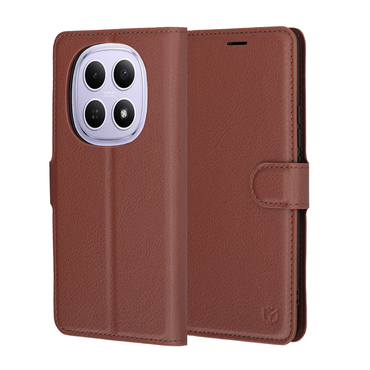 Torbica Techsuit "Leather Folio" za Xiaomi Redmi Note 15 4G / Redmi Note 15 5G / Poco M8 - smeđ