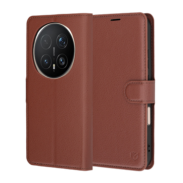 Torbica Techsuit "Leather Folio" za Honor Magic8 Pro - smeđ