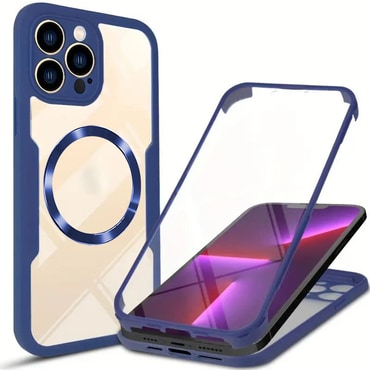 Hibridna Full Body maskica Techsuit "ColorVerse 360 MagSafe" za iPhone 13 Pro Max - blue