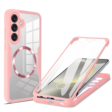 Hibridna Full Body maskica Techsuit "ColorVerse 360 MagSafe" za Samsung Galaxy S24 Plus - pink