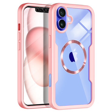 Hibridna Full Body maskica Techsuit "ColorVerse 360 MagSafe" za iPhone 16 - pink