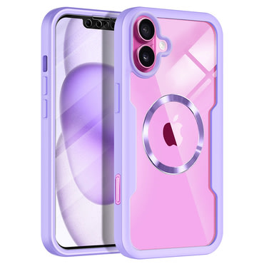 Hibridna Full Body maskica Techsuit "ColorVerse 360 MagSafe" za iPhone 16 Plus - purple