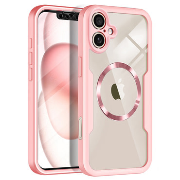 Hibridna Full Body maskica Techsuit "ColorVerse 360 MagSafe" za iPhone 17 - pink