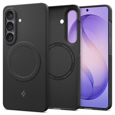 Maskica Spigen "Air Skin Aramid MagFit" za Samsung Galaxy S26 Plus - black