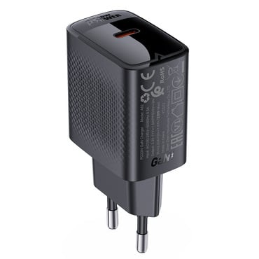 Zidni 20W punjač Acefast "A82" GaN - black