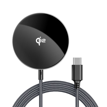 Bežična 15W punjač Acefast "E24" MagSafe Qi2 USB-C - metal gray