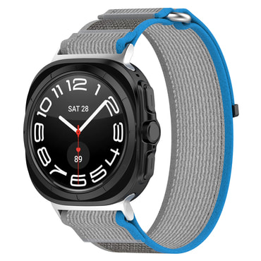 Silikonski remen Techsuit "W054" za Samsung Galaxy Watch Ultra 47mm / Galaxy Watch Ultra 2 - siv / plav