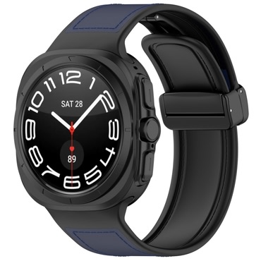 Silikonski remen Techsuit "W056" za Samsung Galaxy Watch Ultra 47mm / Galaxy Watch Ultra 2 - tamnoplavi