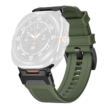 Silikonski remen Techsuit "W068" za Samsung Galaxy Watch Ultra 47mm / Galaxy Watch Ultra 2 - zelen