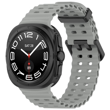 Silikonski remen Techsuit "W062" za Samsung Galaxy Watch Ultra 47mm / Galaxy Watch Ultra 2 - sivi
