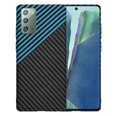 Čvrsta TPU maska Techsuit "Carbonite FiberShell" za Samsung Galaxy Note 20 - blue pulse
