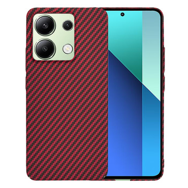 Čvrsta TPU maska Techsuit "Carbonite FiberShell" za Xiaomi Redmi Note 13 4G - red