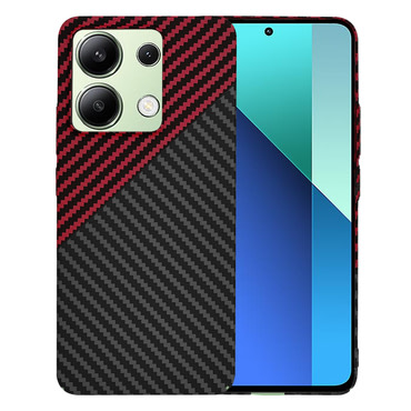 Čvrsta TPU maska Techsuit "Carbonite FiberShell" za Xiaomi Redmi Note 13 4G - red vortex