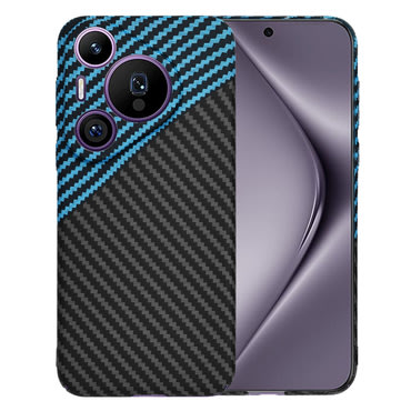 Čvrsta TPU maska Techsuit "Carbonite FiberShell" za Huawei Pura 70 Pro - blue pulse
