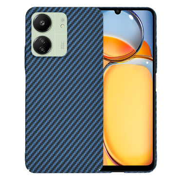 Čvrsta TPU maska Techsuit "Carbonite FiberShell" za Xiaomi Redmi 13C 4G / Poco C65 / Redmi 13C 5G - cyan