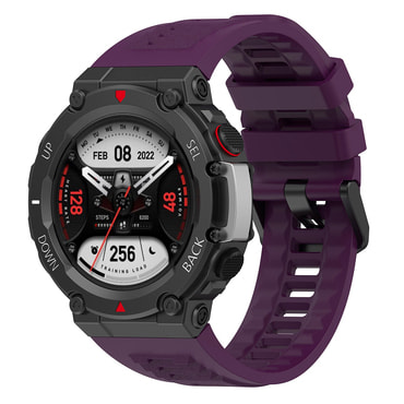 Silikonski remen Techsuit "W067" za Amazfit T-Rex 2 - ljubičast