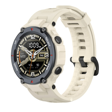 Silikonski remen Techsuit "W067" za Amazfit T-Rex / T-Rex Pro - krem bijel