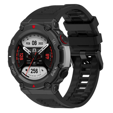 Silikonski remen Techsuit "W067" za Amazfit T-Rex 2 - crni