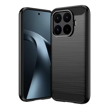 TPU gel maska "Brushed Carbon" za Xiaomi 17T - black
