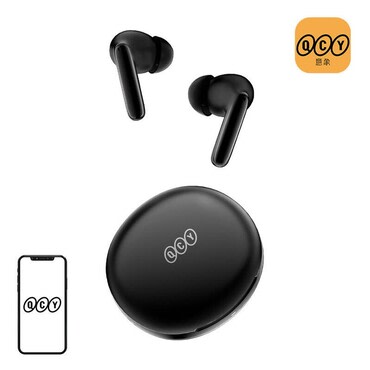 Bluetooth slušalice QCY "T13 ANC2" s ANC tehnologijom i 4 mikrofona - black
