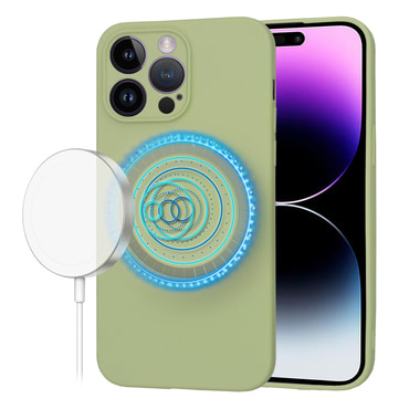 Silikonska maska Techsuit SoftFlex MagSafe za iPhone 14 Pro Max - matcha