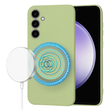 Silikonska maska Techsuit SoftFlex MagSafe za Samsung Galaxy S23 FE - matcha
