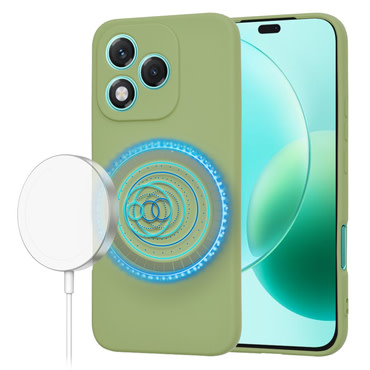 Silikonska maska Techsuit SoftFlex MagSafe za Honor 400 Lite - matcha
