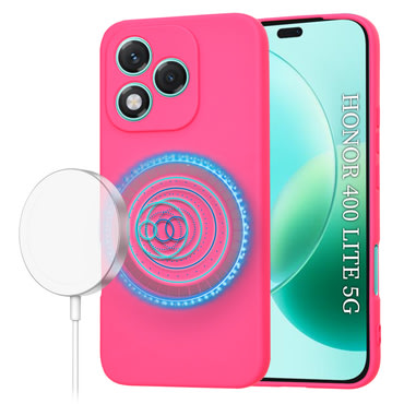 Silikonska maska Techsuit SoftFlex MagSafe za Honor 400 Lite - roza