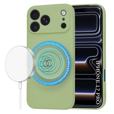 Silikonska maska Techsuit SoftFlex MagSafe za iPhone 17 Pro - matcha