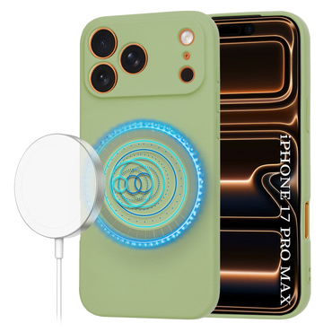 Silikonska maska Techsuit SoftFlex MagSafe za iPhone 17 Pro Max - matcha